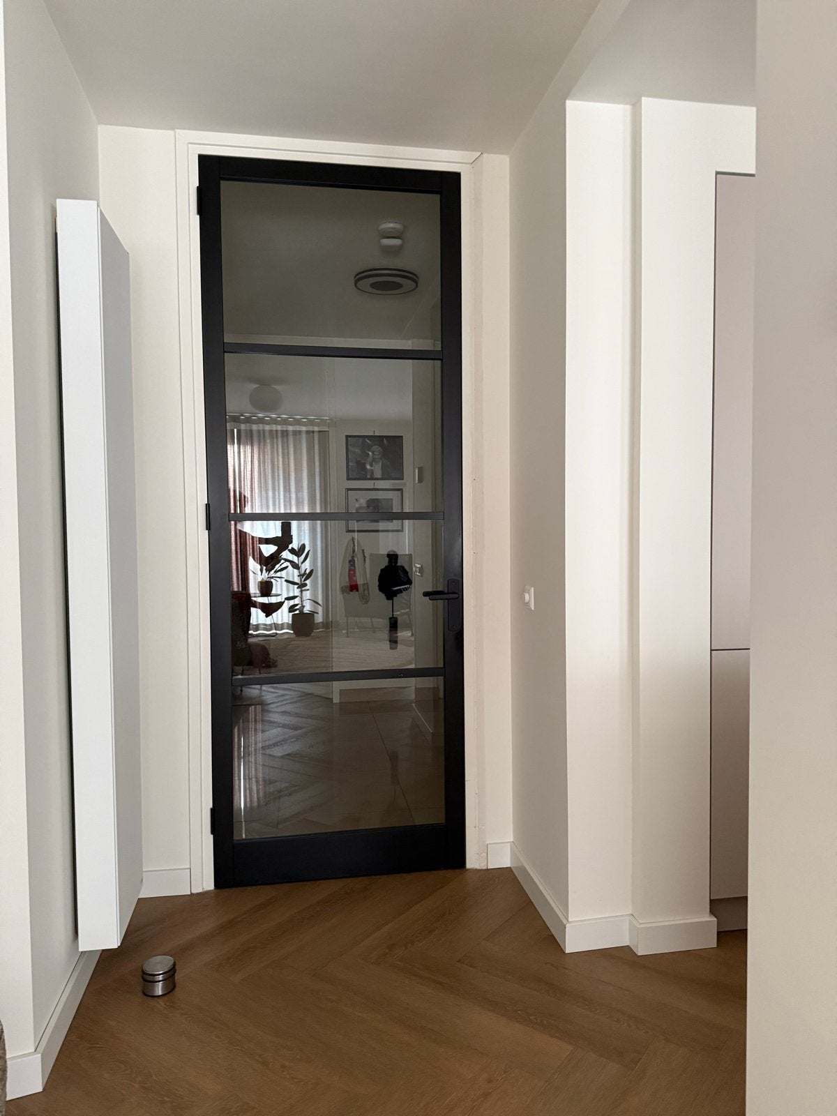 Houten glazen binnendeur 260x93 cm, Doe-het-zelf en Verbouw, Deuren en Horren, Ophalen, Gebruikt, 80 tot 100 cm, 215 cm of meer