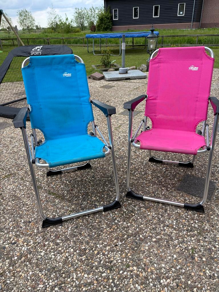 2 Vrijbuiter camping kinderstoelen, Ophalen of Verzenden, Gebruikt, Campingstoel