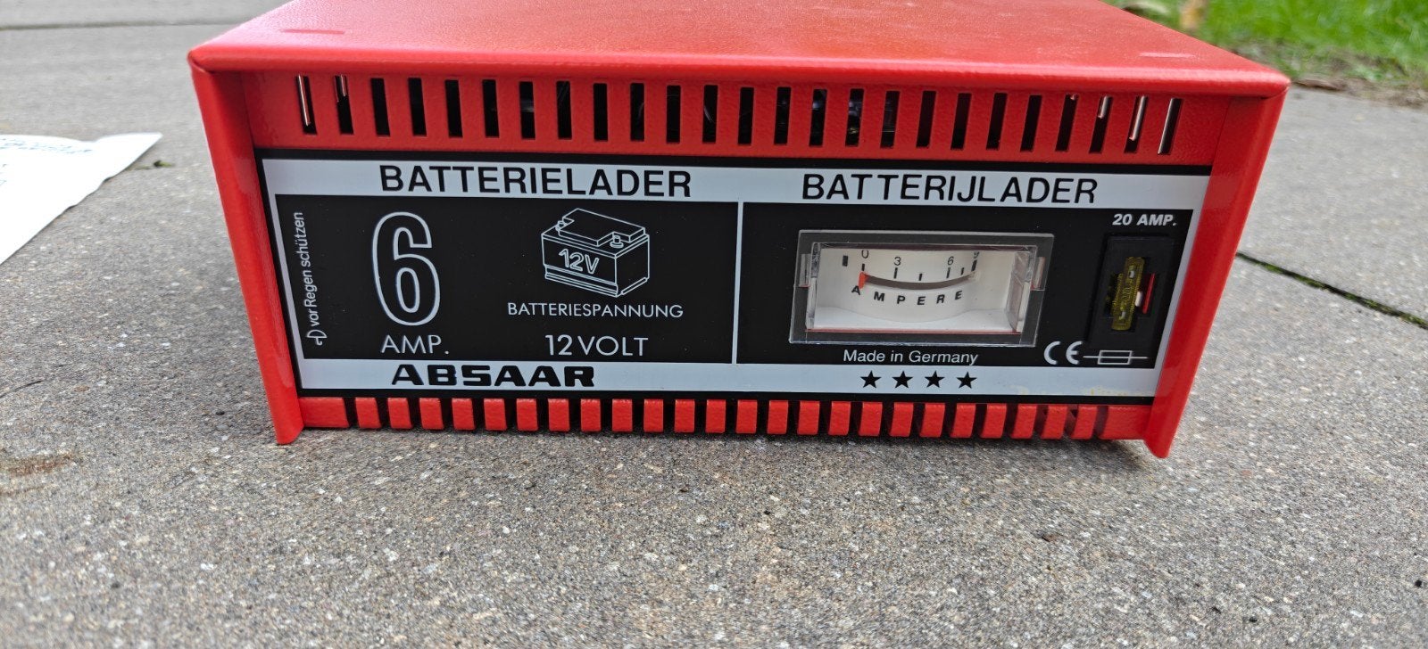 Absaar Batterijlader 6 Amp 12 Volt - Made in Germany, Gebruikt, Universele onderdelen
