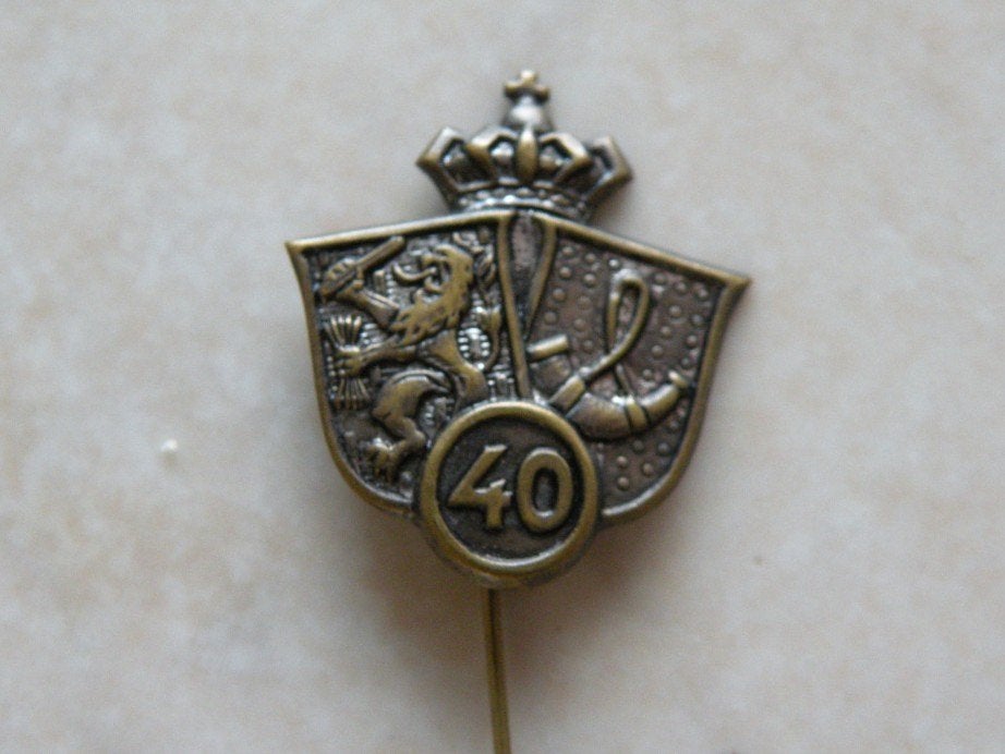 Speldje, vintage. Regiment Menno van Coehoorn, 40 jr., Verzamelen, Ophalen of Verzenden, Overige soorten, Nederland, Overige typen