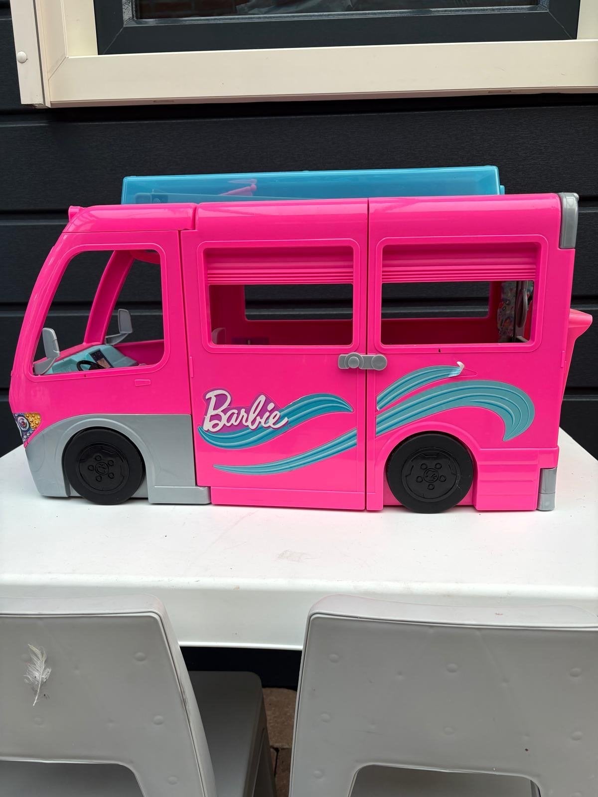 Barbie Camper/Poppenhuis, Ophalen of Verzenden, Zo goed als nieuw
