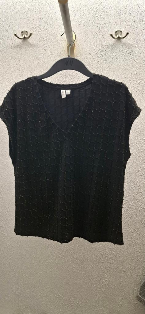 Zwart Shirt met glitters, Maat 38/40 (M), Vero Moda, Zwart, Ophalen of Verzenden