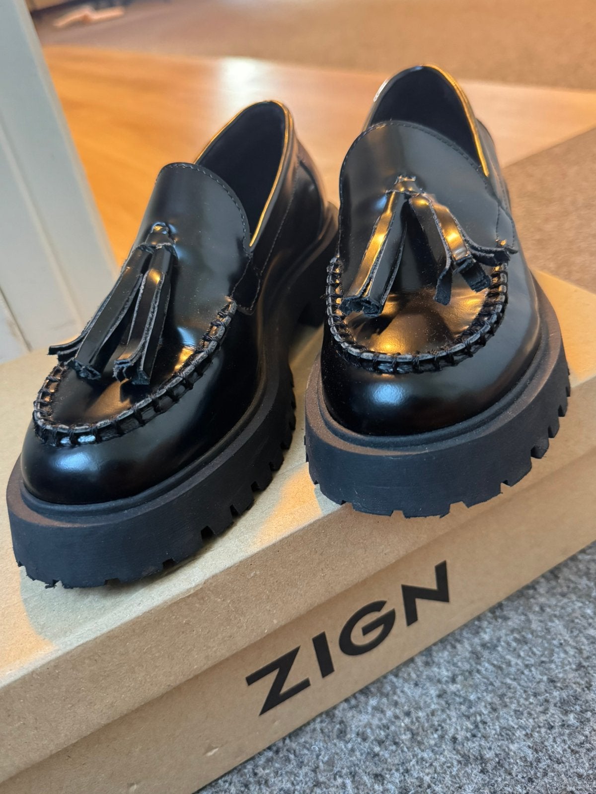 Original leather loafers from the Zign brand, Ophalen of Verzenden, Zo goed als nieuw, Loafers