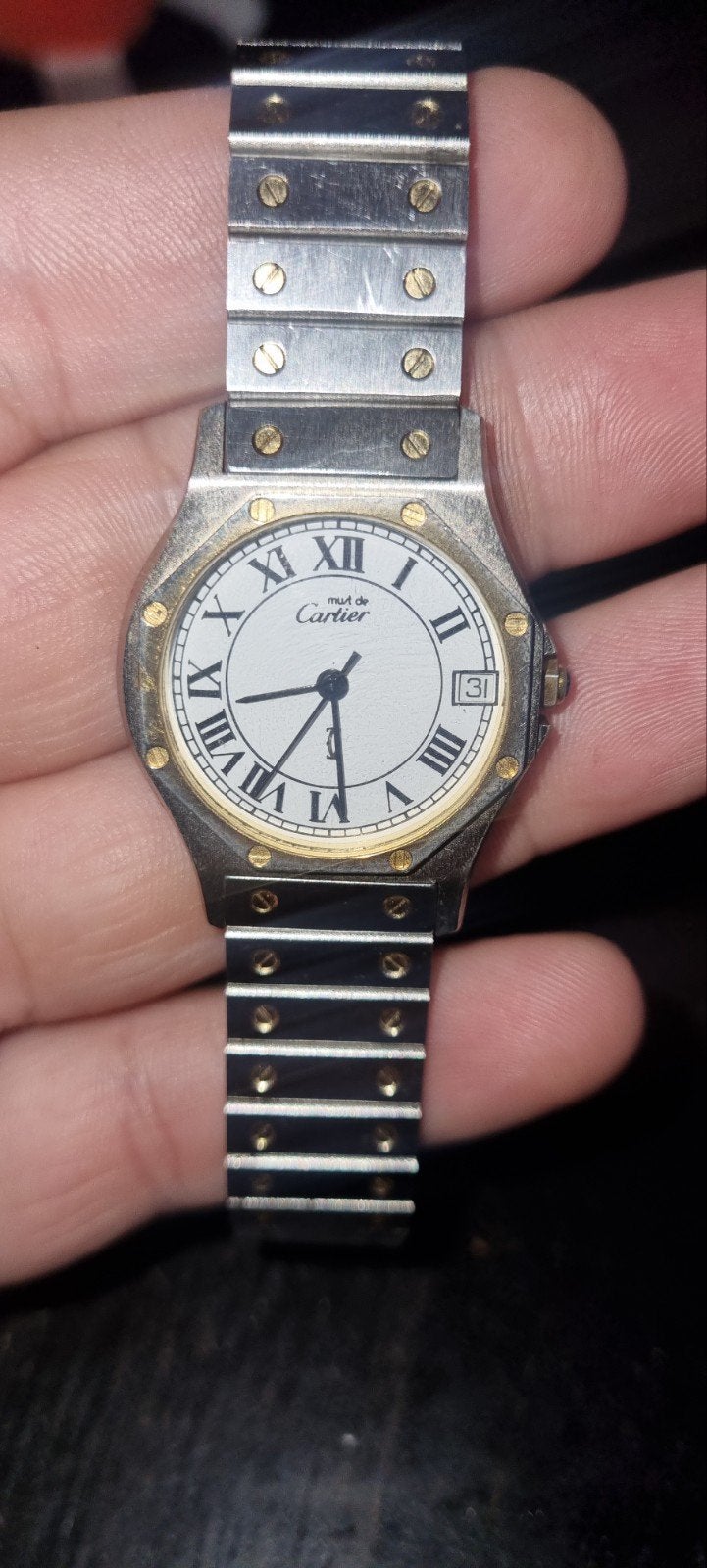 Cartier santos galbee, Sieraden, Tassen en Uiterlijk, Ophalen, Staal, Overige merken