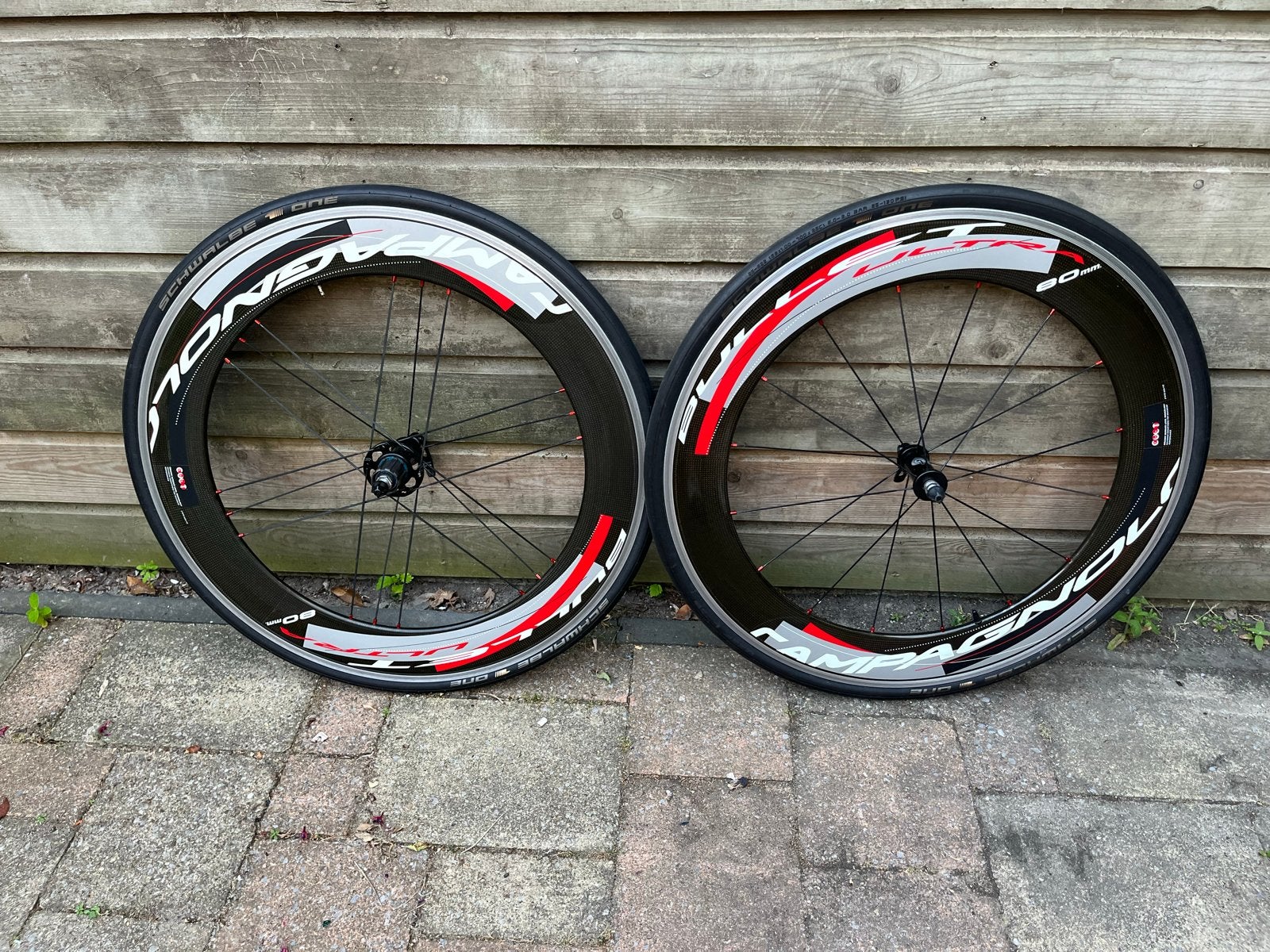 Campagnolo Bullet Ultra 80mm Carbon Wielset, Fietsen en Brommers, Fietsonderdelen, Wiel, Ophalen of Verzenden, Zo goed als nieuw