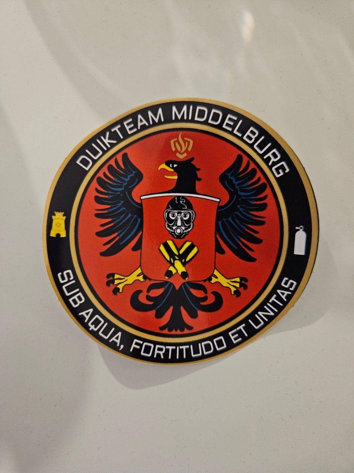 Stickers Brandweer Duikteam Middelburg, Ophalen of Verzenden, Zo goed als nieuw, Overige onderwerpen