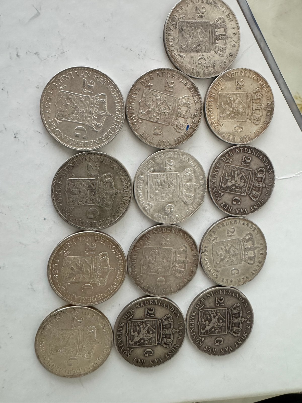 Zilveren Rijksdaalders - Diverse Jaren en Koningen, Postzegels en Munten, Munten | Nederland, Zilver, Ophalen of Verzenden, Koning Willem I