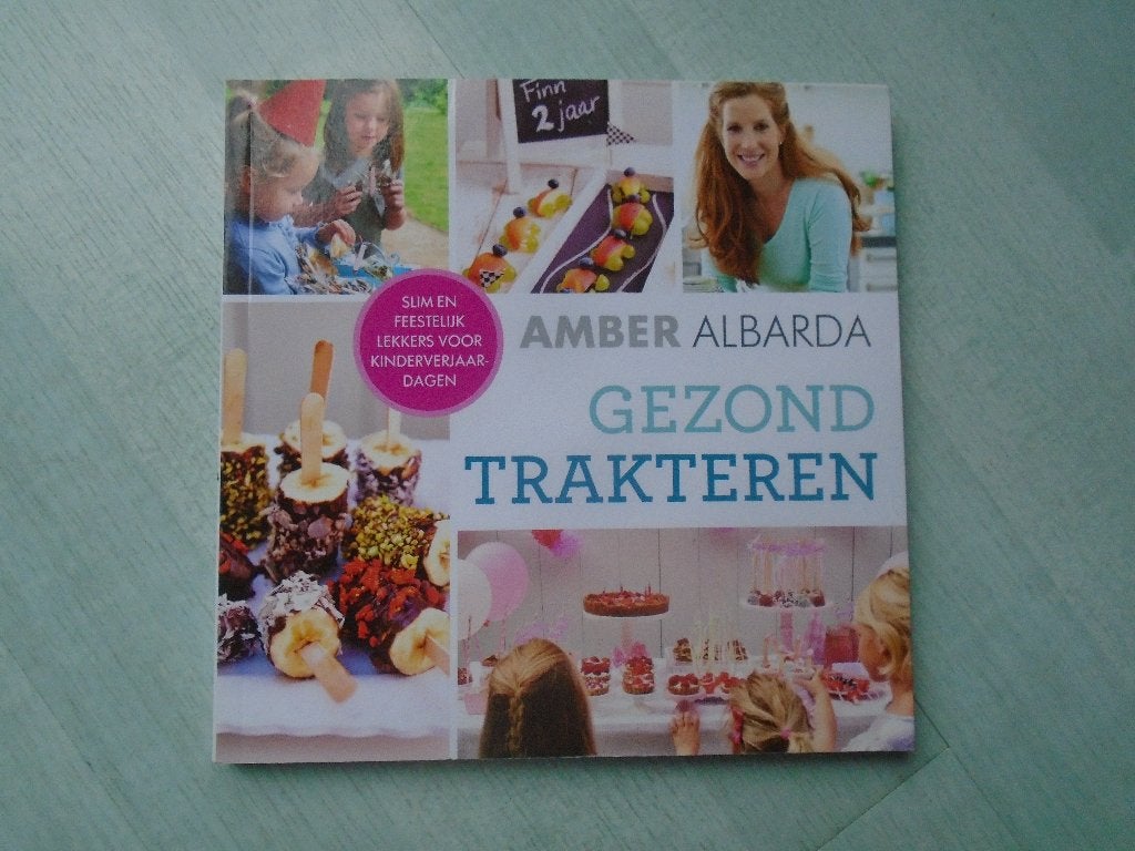 gezond trakteren, amber albarda, Ophalen of Verzenden, Zo goed als nieuw, Dieet en Voeding, Amber Albarda