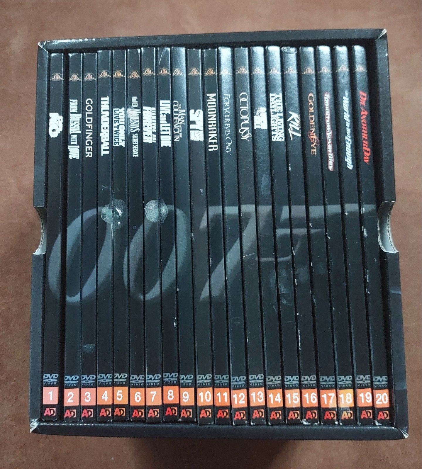 James Bond 007 DVD Collectie - 20 films, Nederlands, Ophalen of Verzenden, Inclusief doosje, Vanaf 12 jaar