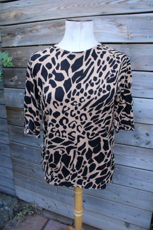 Tuniek bruin/ zwart Purdey mt 42 Vaste prijs, Bruin, Maat 42/44 (L), Ophalen of Verzenden, Zo goed als nieuw