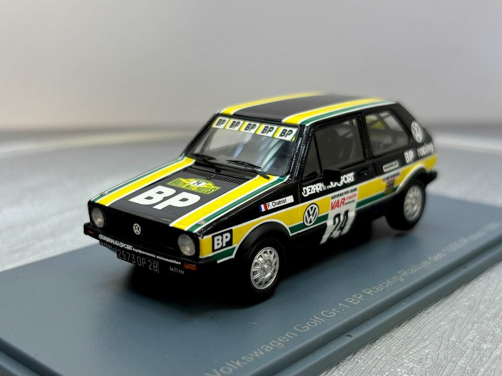 1:43 Volkswagen golf  BP Racing-rallye des 1000 pistes 1980, Hobby en Vrije tijd, Modelauto's | 1:43, Ophalen of Verzenden, Zo goed als nieuw