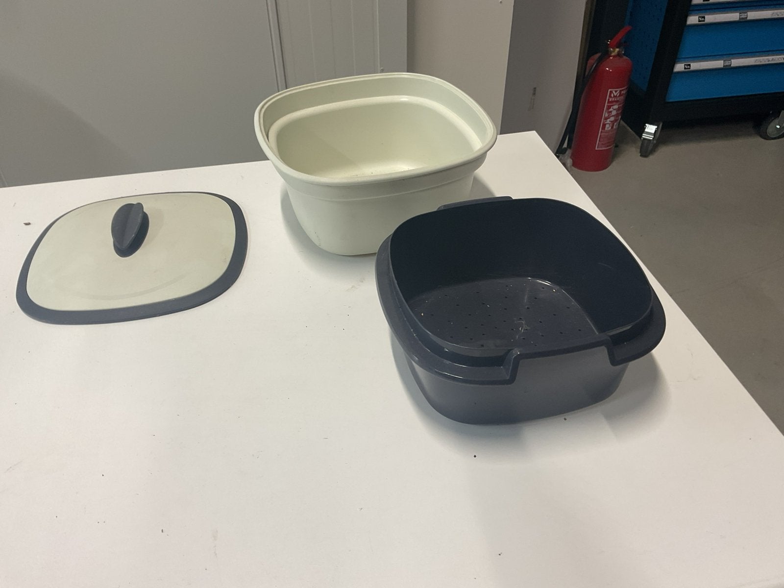 Tupperware 3 delig, Huis en Inrichting, Keuken | Tupperware, Ophalen, Zo goed als nieuw