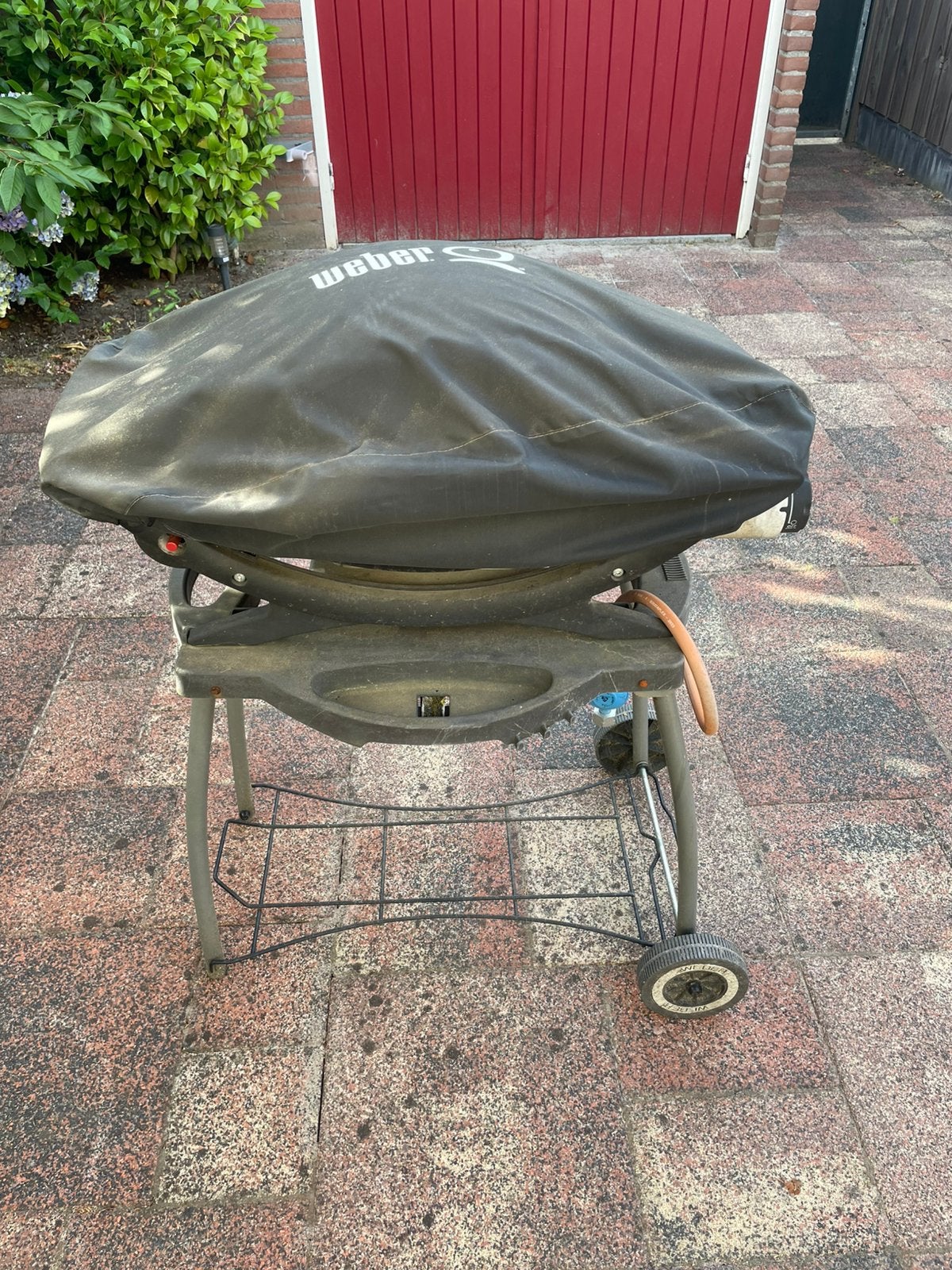 Weber gas BBQ Q200, Tuin en Terras, Gasbarbecues, Ophalen, Gebruikt