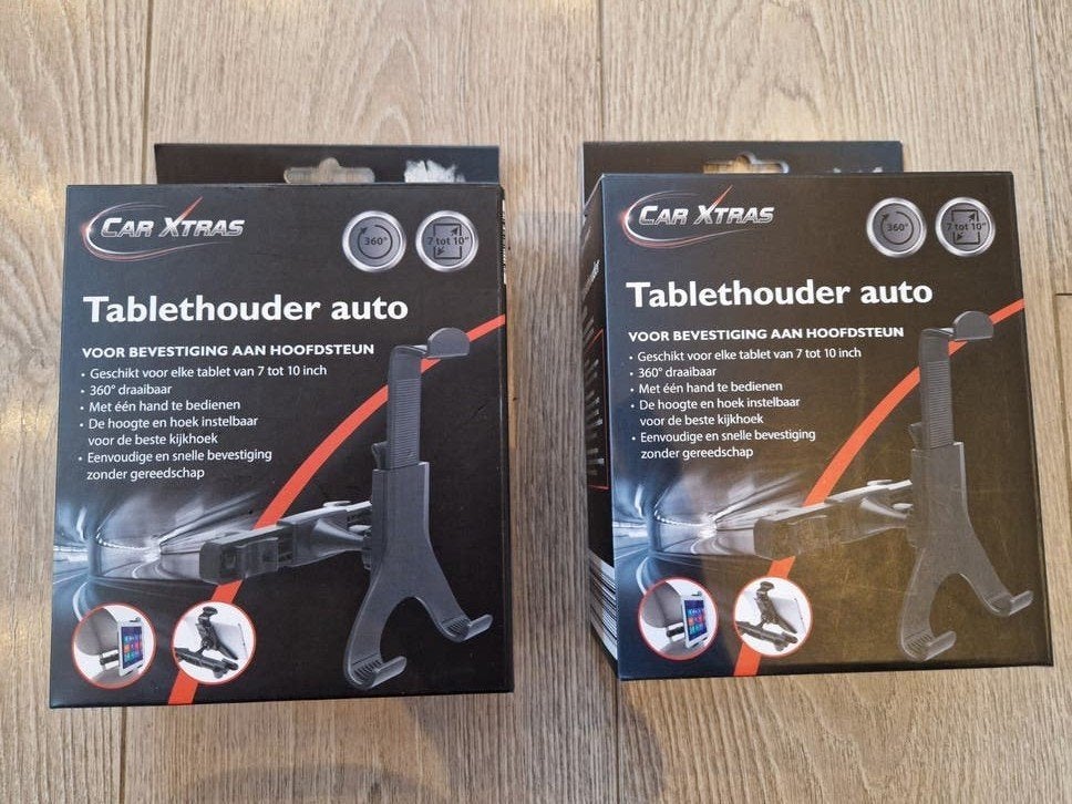 2x nieuwe tablethouder auto hoofdsteun, Ophalen of Verzenden, Nieuw