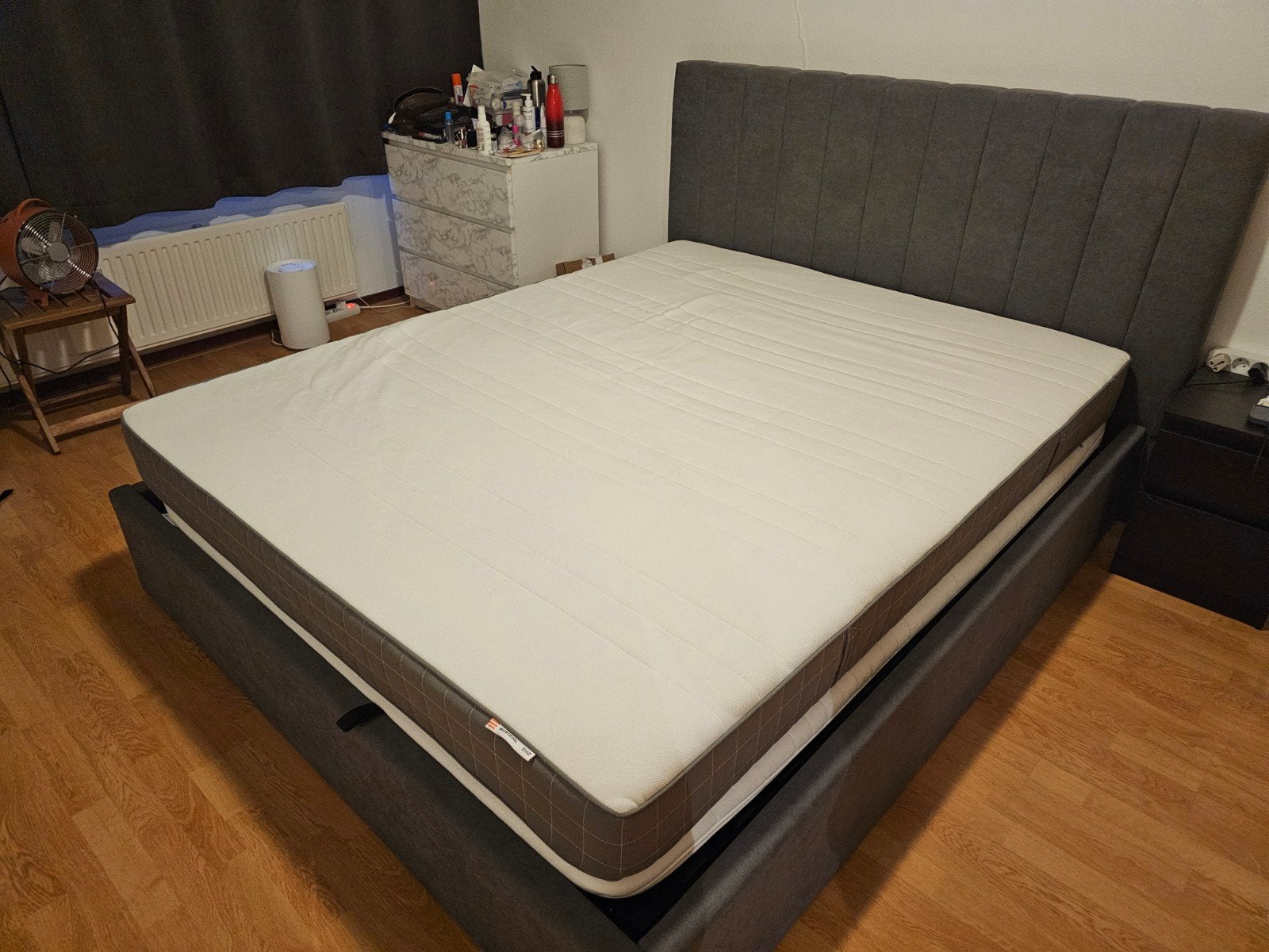 IKEA Morgedal Matras en Tussöy Topper (160x200), Ophalen, Gebruikt, Tweepersoons, Matras