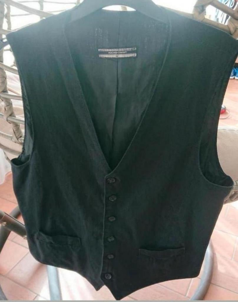 Zwart heren gilet KICKDOWN maat S, 100% katoen, Ophalen of Verzenden, Gedragen, KICKDOWN