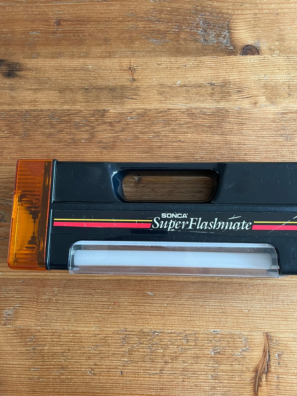 Vintage Sonca Super Flasmate zaklamp, Ophalen of Verzenden, Zo goed als nieuw, Batterij