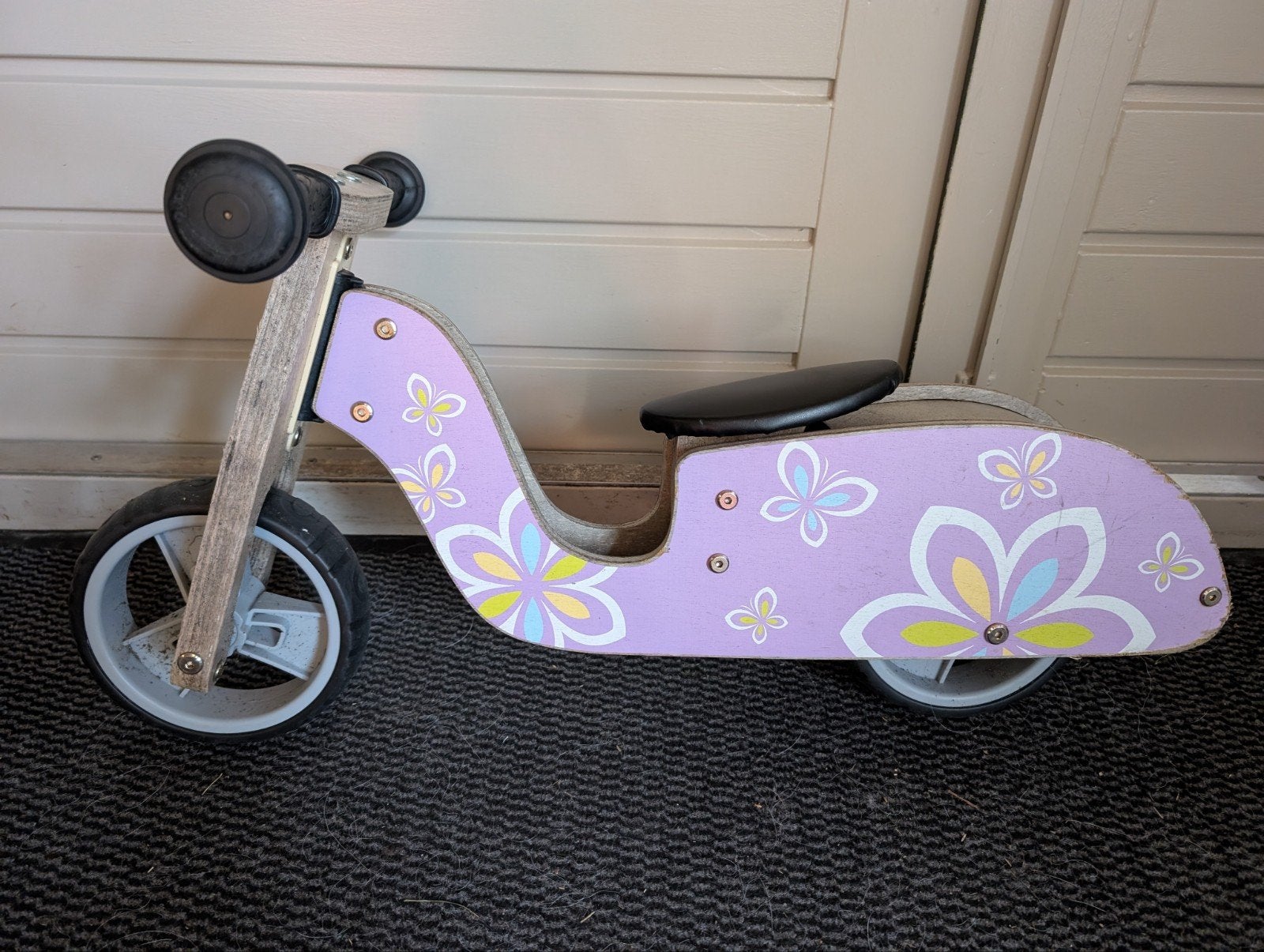 Houten loopfiets ecotoys, Ophalen of Verzenden, Gebruikt, Loopfiets