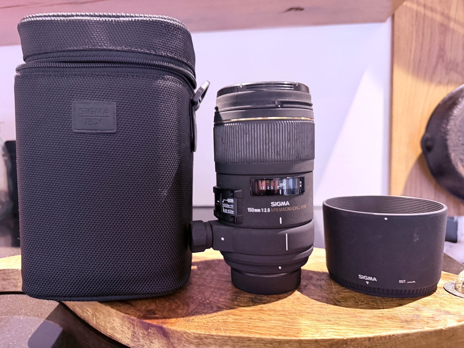 Sigma 150mm f2.8 ex APO Macro HSM NIKON, Audio, Tv en Foto, Ophalen, Zo goed als nieuw, Macrolens
