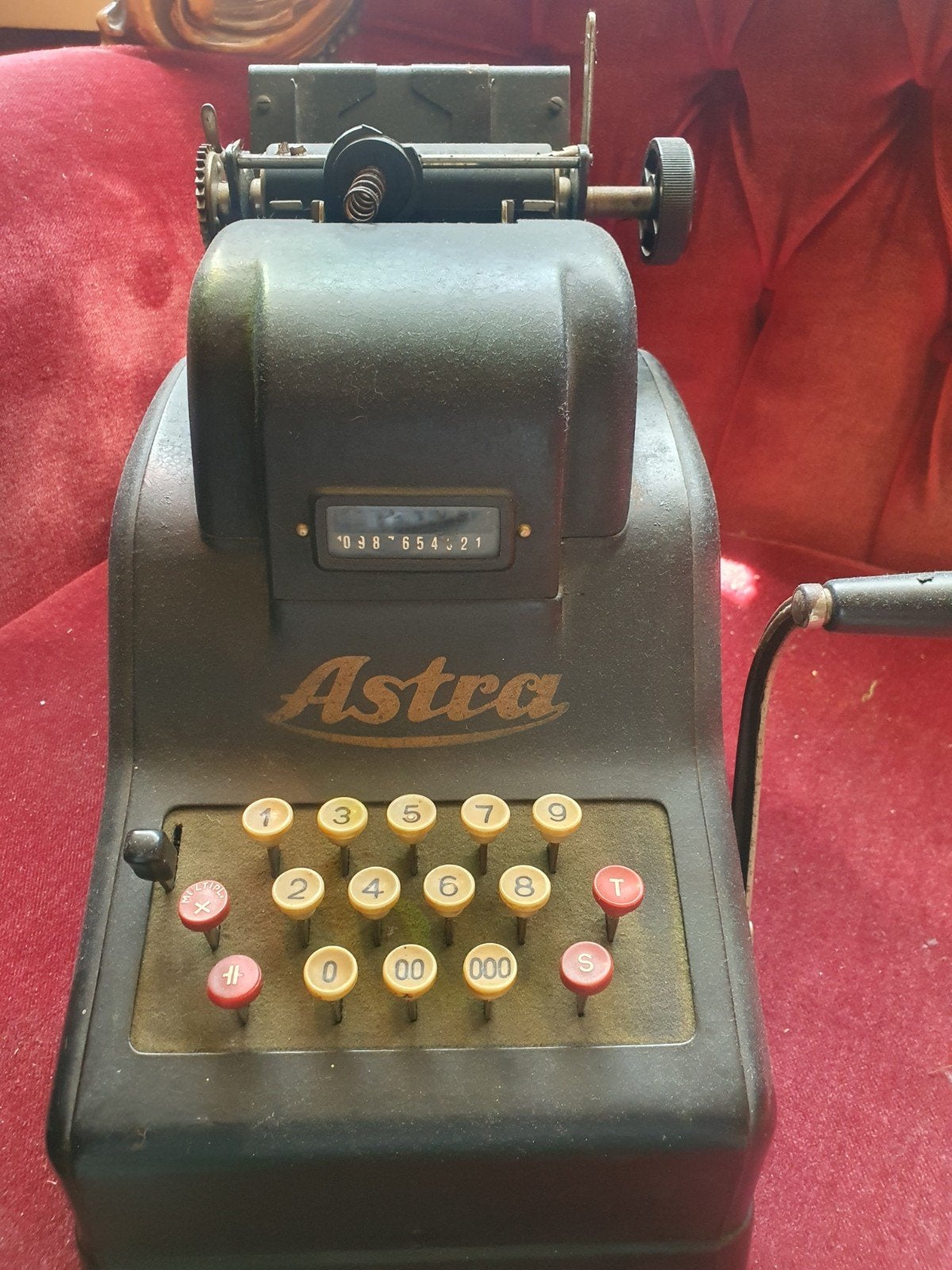 Vintage Astra Telmachine - Mechanische Rekenmachine, Antiek en Kunst, Ophalen of Verzenden