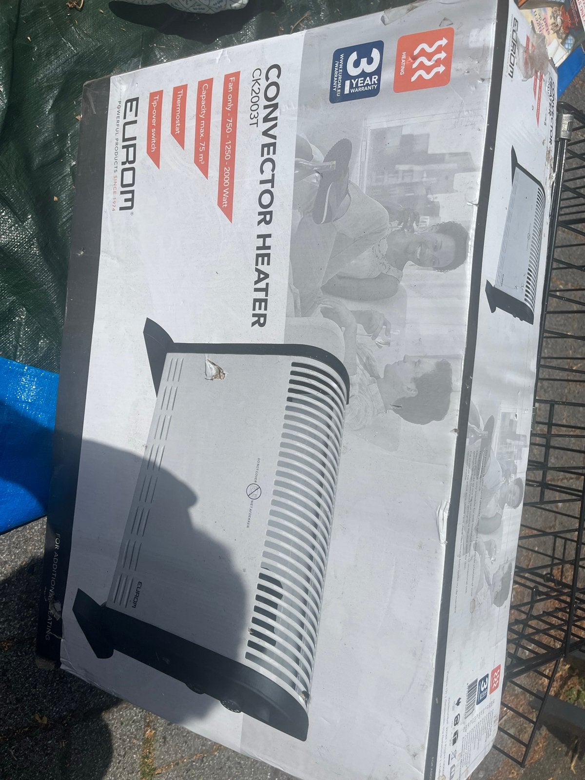 Eurom Convector Heater CLK2003T - Nieuw in doos, Ophalen, Overige soorten, Elektrisch, Nieuw