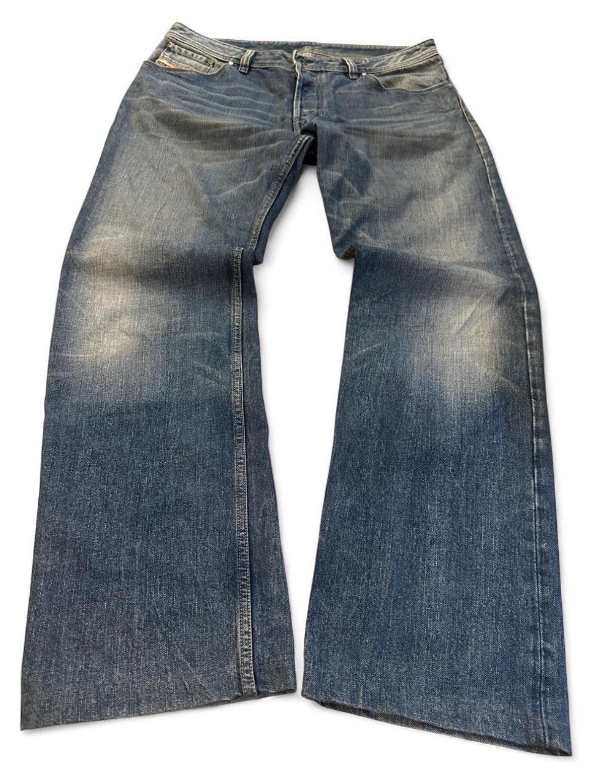 Diesel Made in Italy Wide-Leg Jeans W36 L32 Relaxed Fit Y2K, Ophalen of Verzenden, Gedragen, Blauw, W36 - W38 (confectie 52/54)