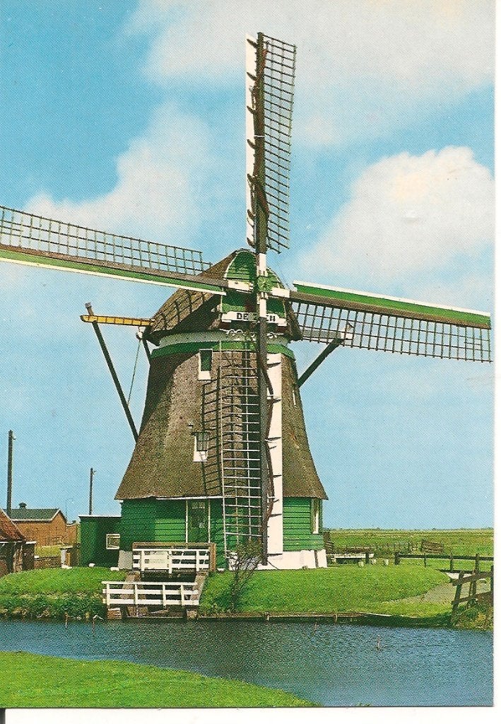 Ansichtkaart Poldermolen De Zien, Uitgeest/Holland, Verzamelen, Ansichtkaarten | Nederland, Ophalen of Verzenden, 1980 tot heden
