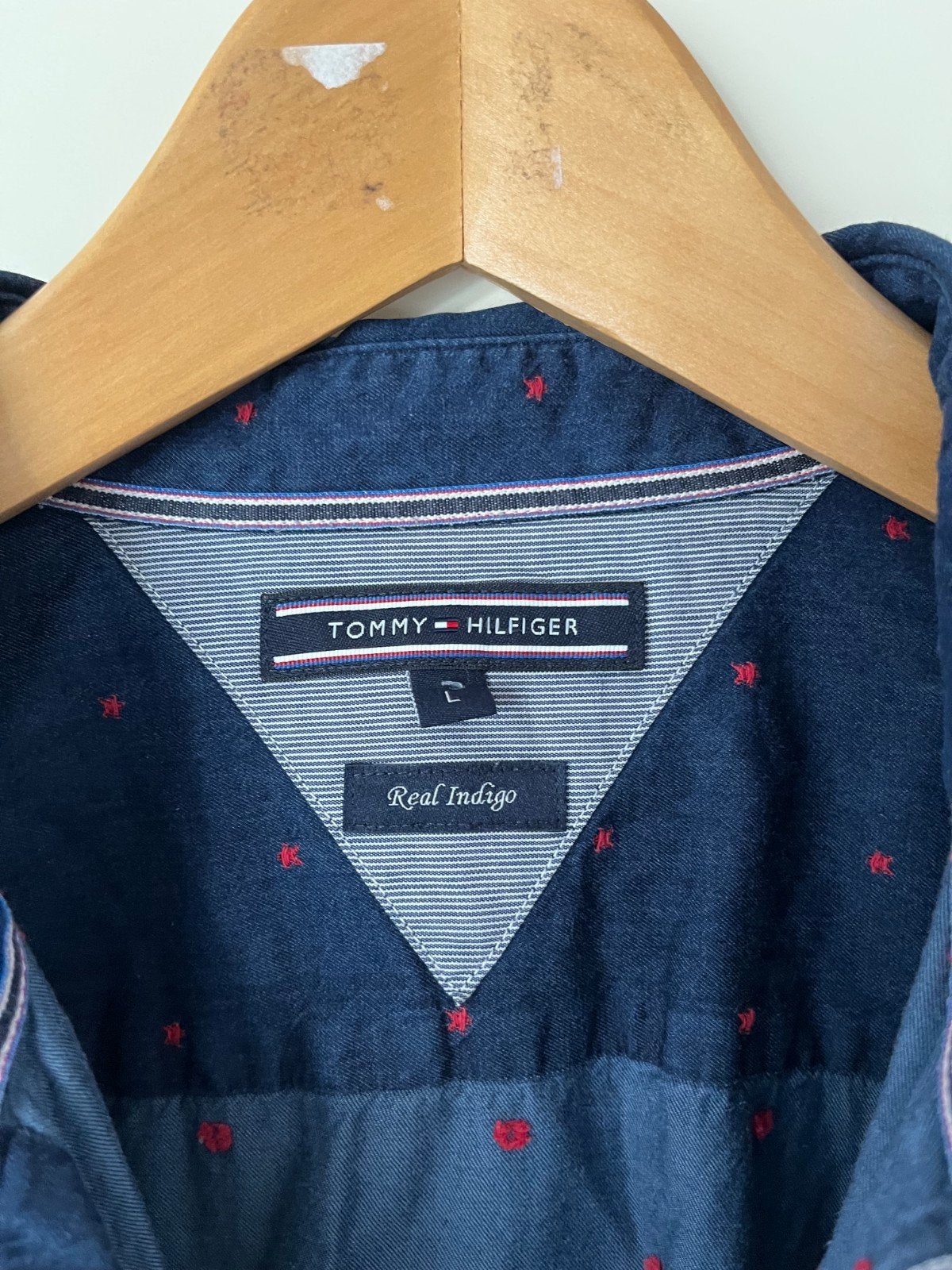Spijkerblouse Tommy Hilfiger 40-42 oks t oks 57cm nieuwstaat, Kleding | Dames, Blouses en Tunieken, Tommy Hilfiger, Ophalen of Verzenden