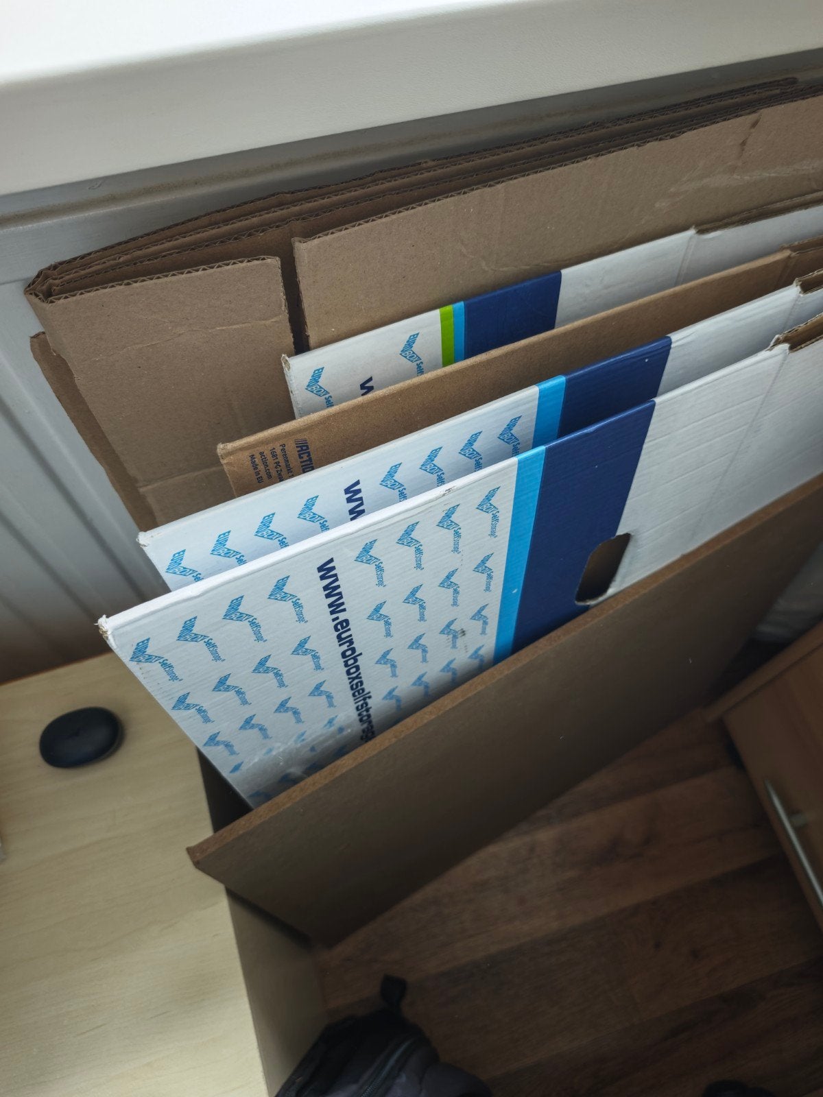 Verhuispakket: Dozen, bubbelfolie & verhuisdekens, Ophalen, Gebruikt, Doos, Opvouwbaar