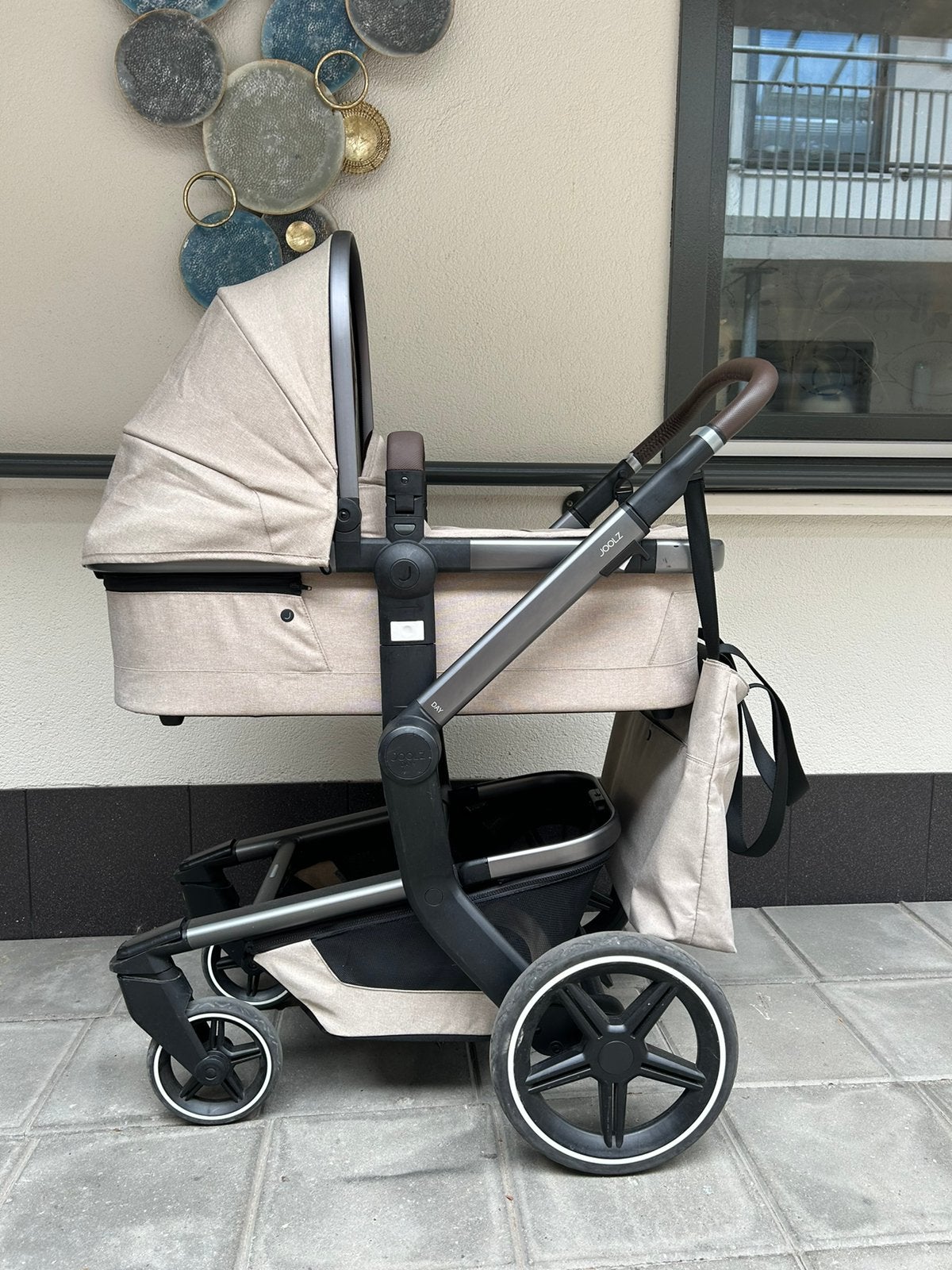 Joolz day plus taupe 5 in 1 compleet, Zo goed als nieuw, Combiwagen, Verstelbare duwstang, Ophalen
