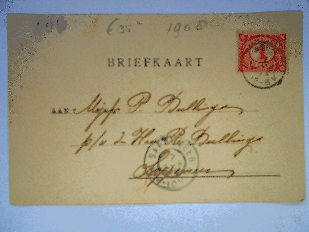 Wehe-den Hoorn Tramgezicht paardentram tramweg maatschappij, Ophalen of Verzenden, Voor 1920, Gelopen, Groningen