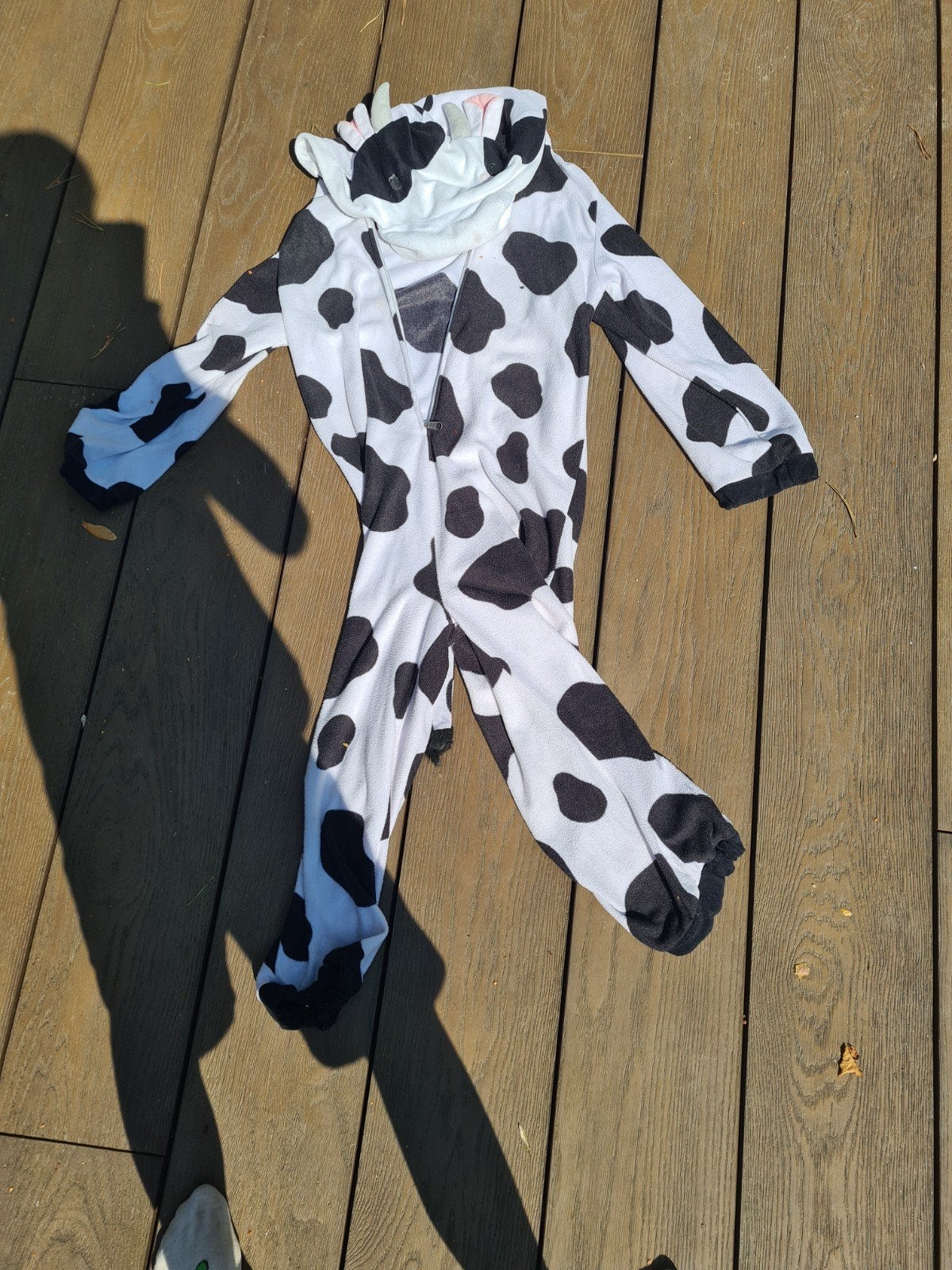 Koeienpak / Onesie - Maat 122-128, Kinderen en Baby's, Carnavalskleding en Verkleedspullen, Ophalen, Gebruikt, 122 t/m 128, Jongen of Meisje