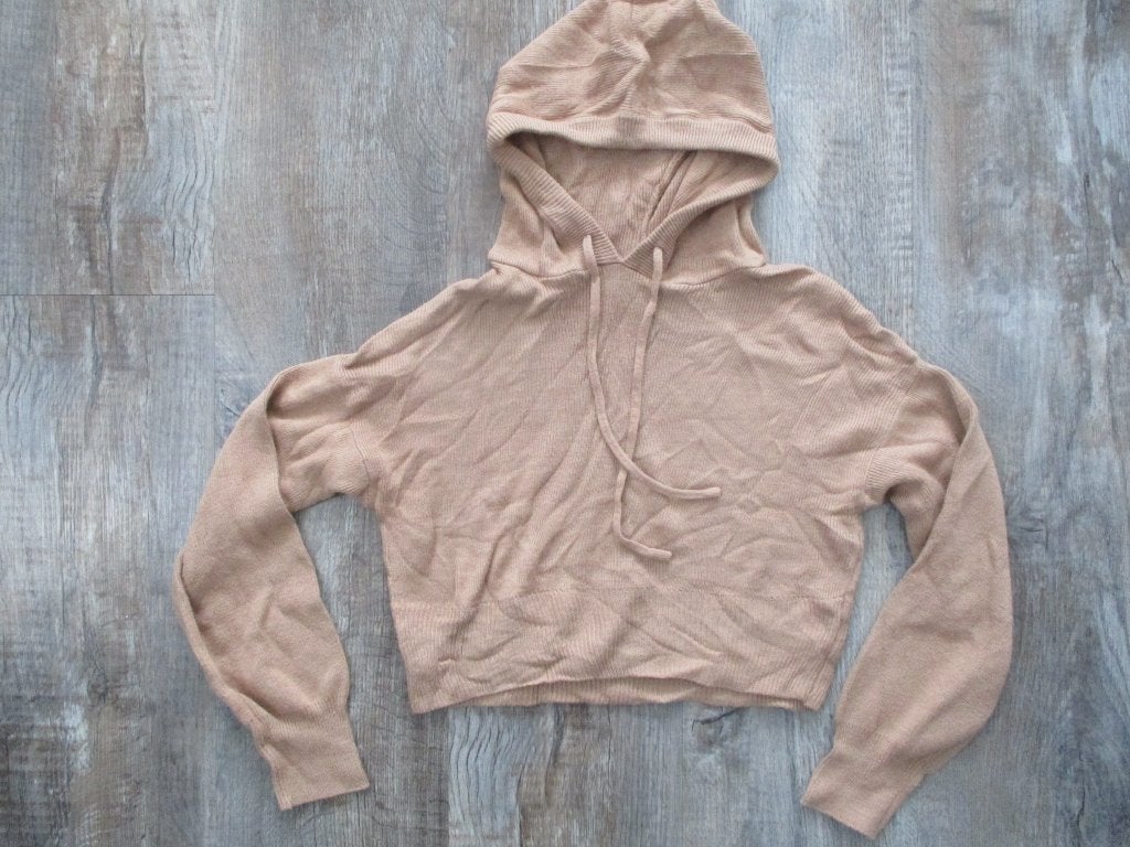 Boohoo cropped trui bruin maat S capuchon truitje, Bruin, Boohoo, Ophalen of Verzenden, Zo goed als nieuw