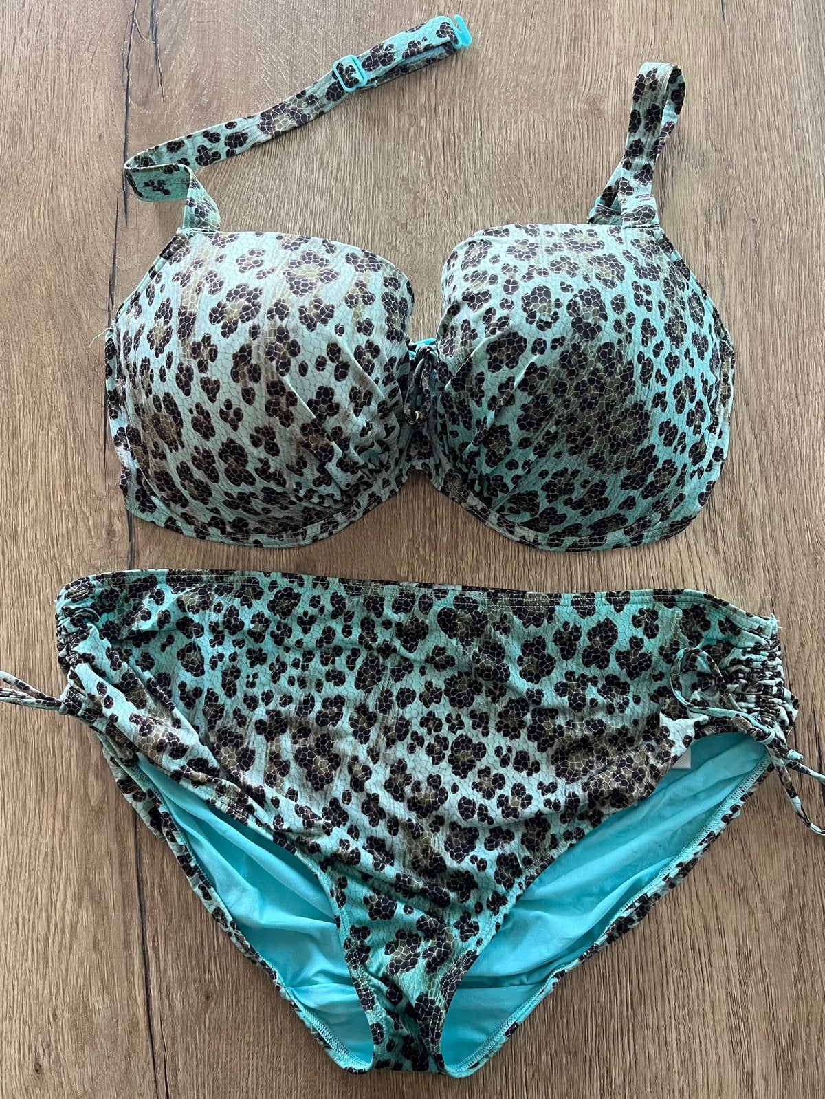 Prima donna 80E bbh broekje 42 animal print groen  bruin, Meerkleurig, Ophalen of Verzenden, Bikini, Gedragen