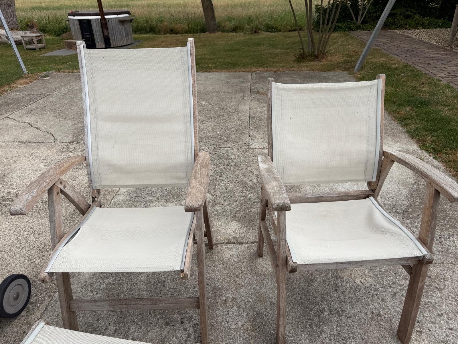 Gelfort tuinset teakhout, Tuin en Terras, Ophalen, 5 zitplaatsen, Gebruikt, Teakhout