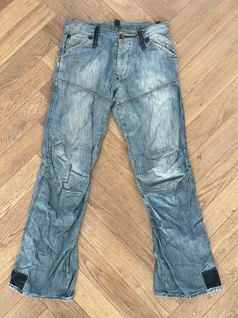 G- star elwood broek jeans W32 L34, Ophalen of Verzenden, Zo goed als nieuw, Blauw, W33 - W34 (confectie 48/50)