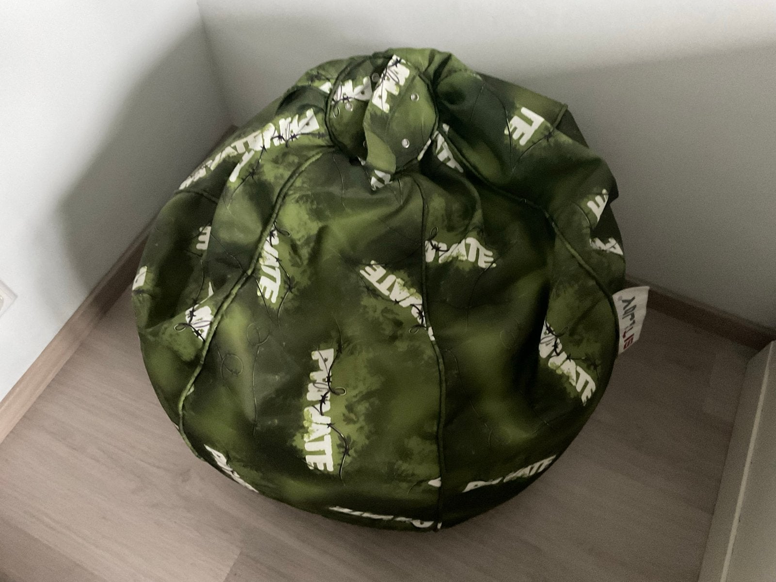 Sit & Joy zitzak in camouflageprint, Ophalen, Zo goed als nieuw, Groen, Zitzak