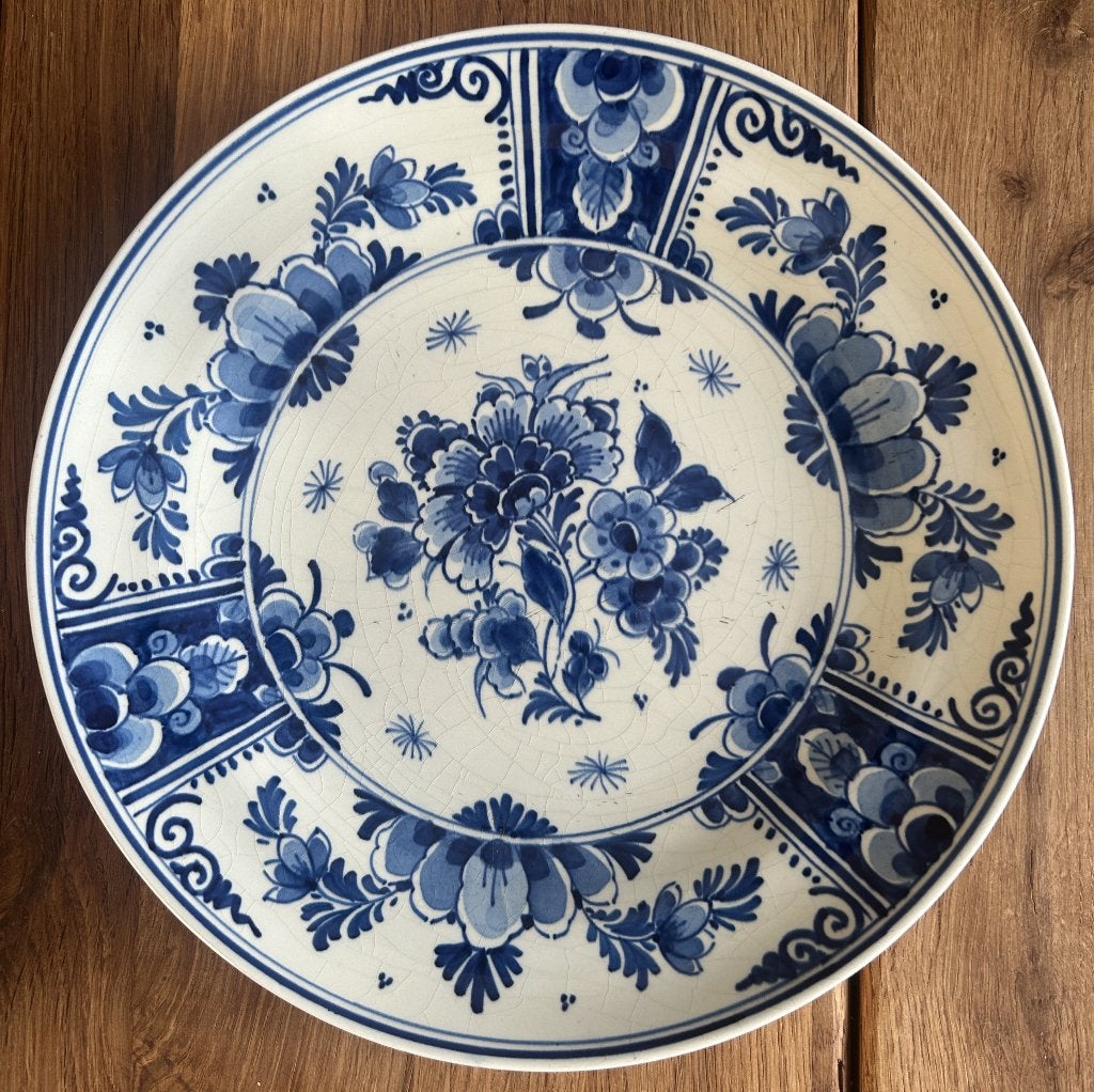 Delftsblauw bord vd Porceleyne Fles uit 1962, Antiek en Kunst, Ophalen of Verzenden