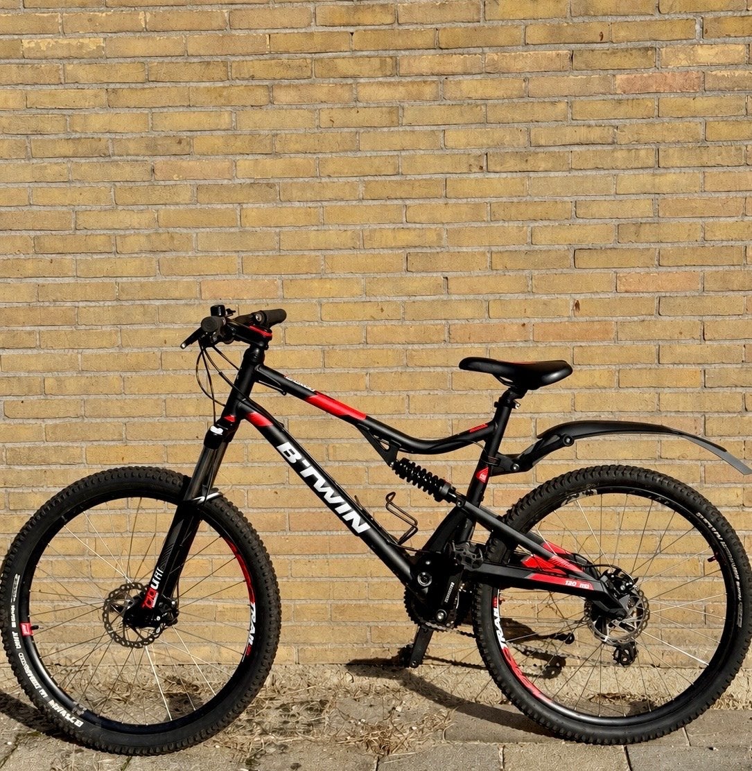 B'Twin Rockrider 520 S Mountainbike Full Suspension, Overige merken, Gebruikt, Ophalen of Verzenden, Schijfrem