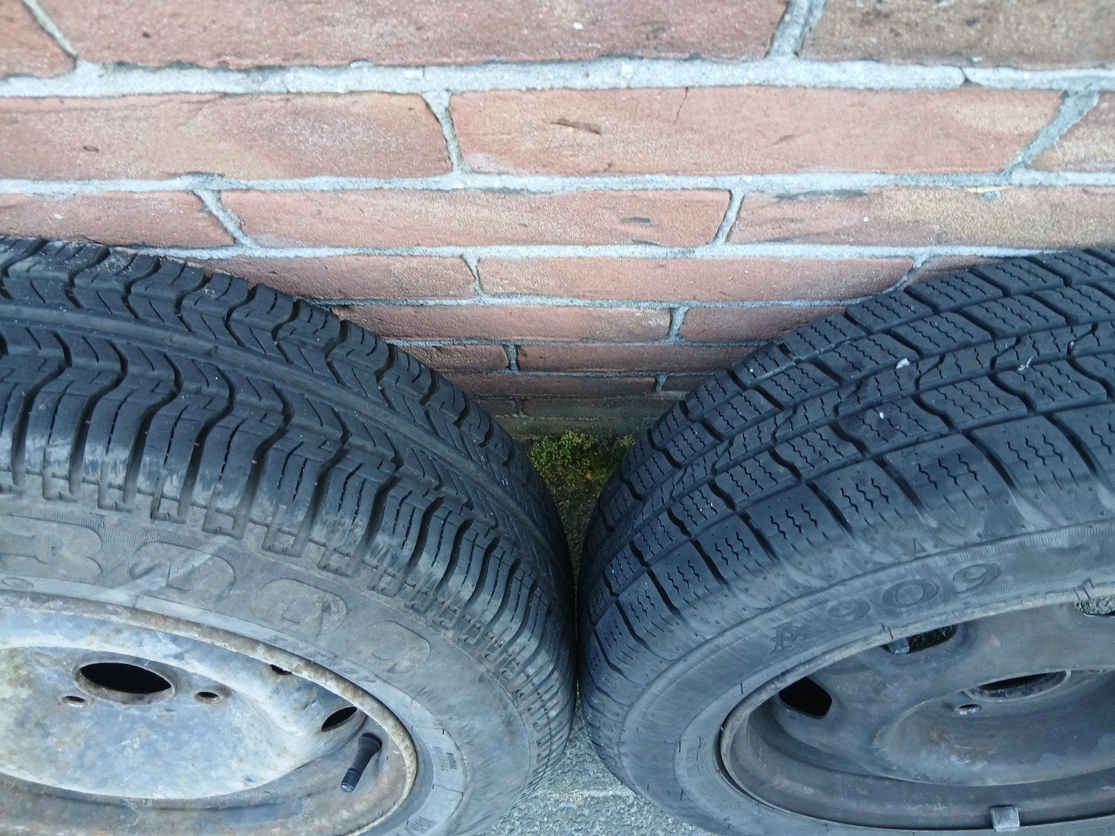 155/65 13  zgn dikke profiel als nieuw 3paar op staal velg, Ophalen, Zo goed als nieuw