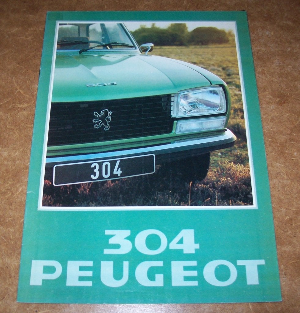 brochure Peugeot 304 Sedan en Break  1978, Ophalen of Verzenden, Zo goed als nieuw, Peugeot