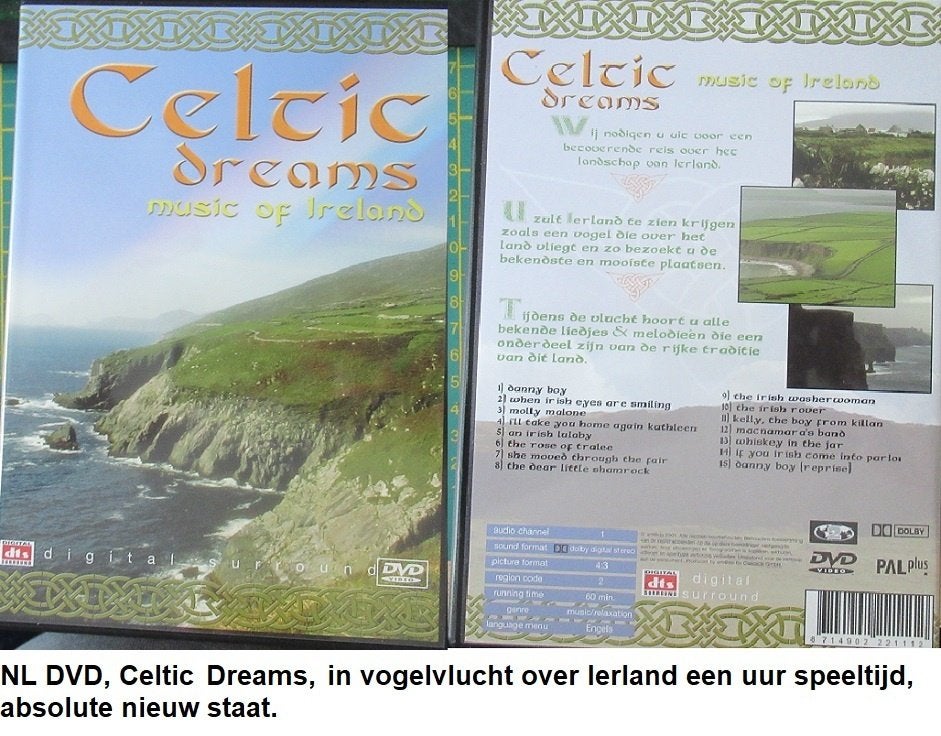 IERLAND, mooie DVD, in vogelvlucht over Ierland Ierse muziek, Alle leeftijden, Ophalen of Verzenden, Zo goed als nieuw