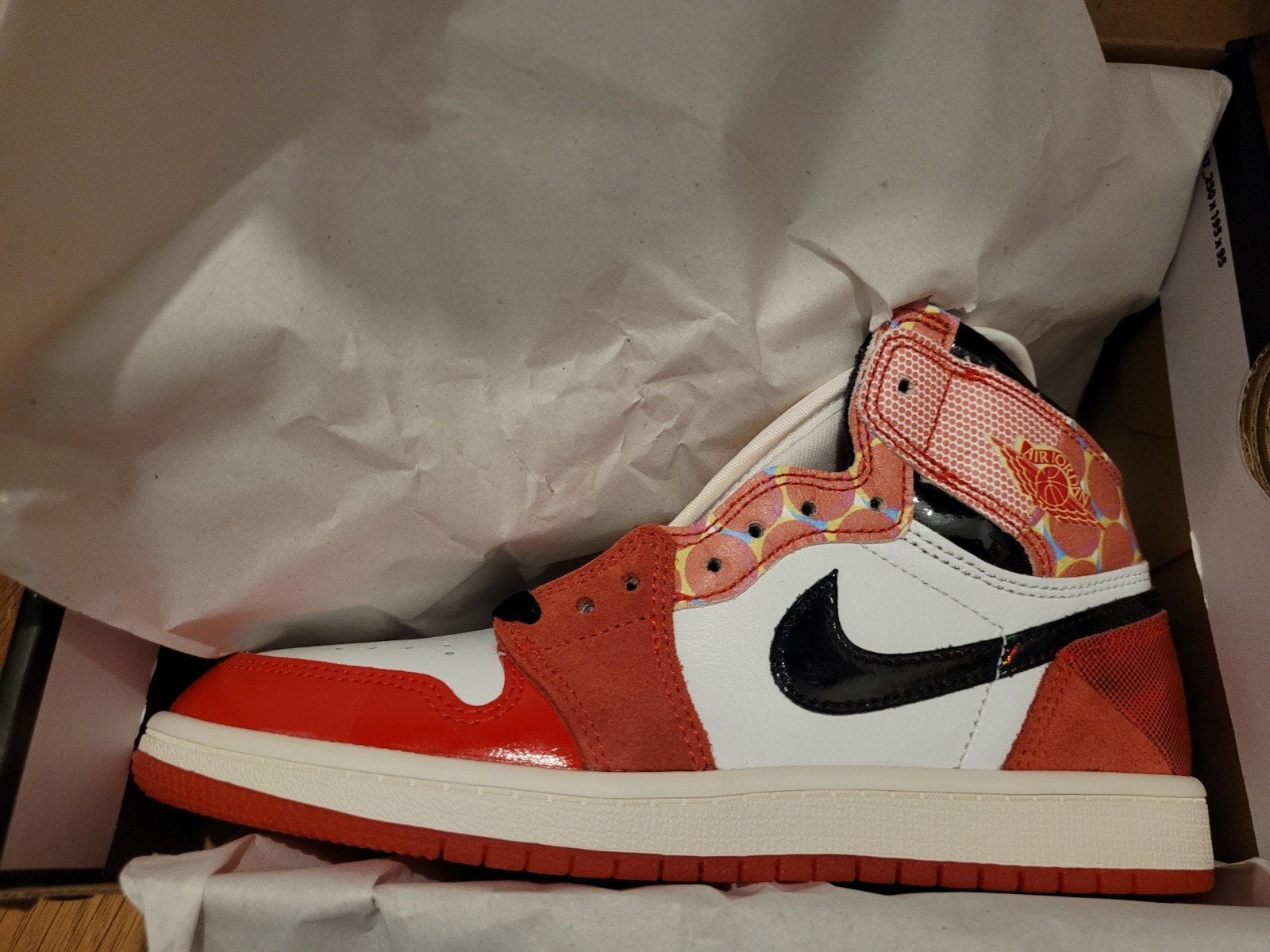 Nike Air Jordan 1 High OG Spider-Man ( 35 ) DS"., Kleding | Dames, Ophalen of Verzenden, Zo goed als nieuw, Sneakers of Gympen