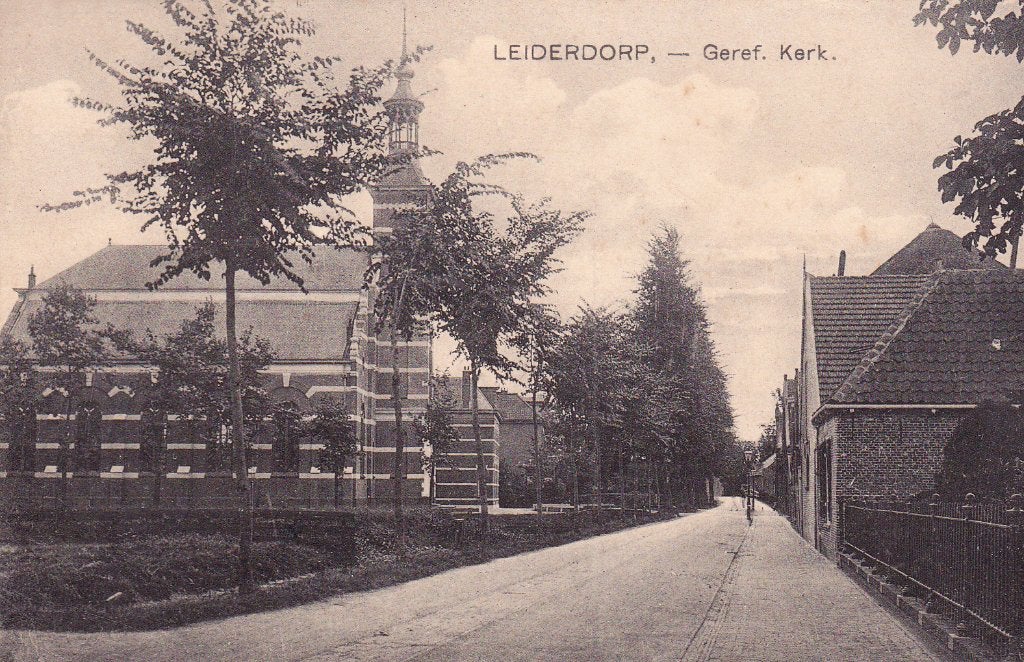 LEIDERDORP GEREF. KERK, Verzamelen, Ansichtkaarten | Nederland, Ophalen of Verzenden, Voor 1920, Noord-Brabant