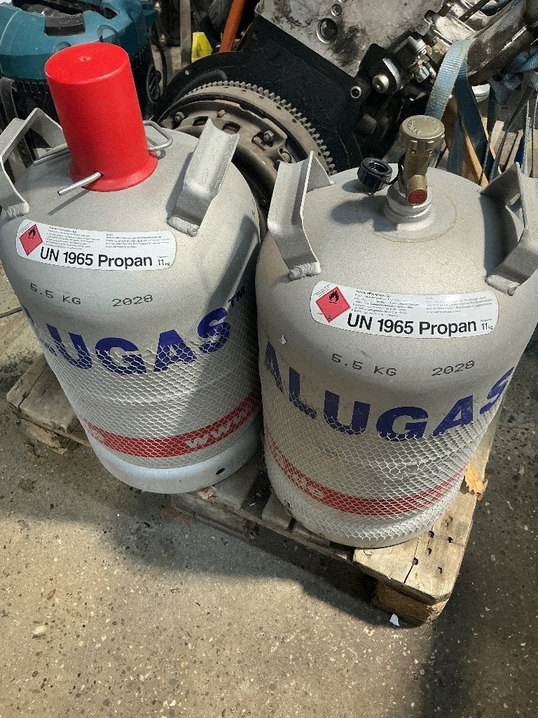Alugas aluminium gasfles - 11 kg, Ophalen, Zo goed als nieuw