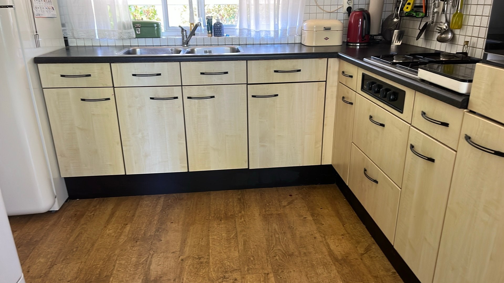 Keuken, Ophalen, Gebruikt, Hoekkeuken, Kunststof