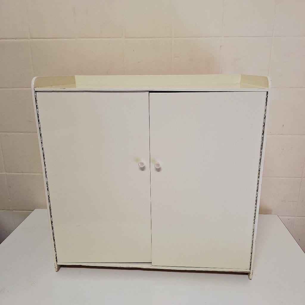 Vintage Wit Kastje voor Poppen Kleertjes oid / Klein Kastje, Ophalen, Gebruikt, -, -