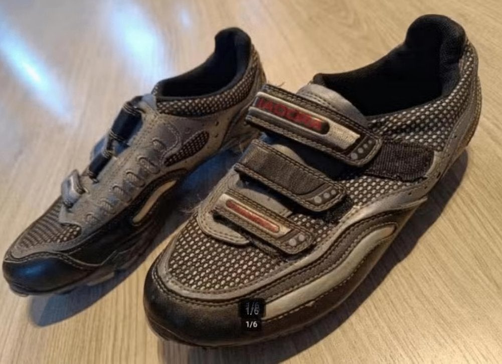 Diadora fietsschoenen maat 40 (25cm) met spd plaatjes, Gebruikt, Schoenen, Ophalen of Verzenden