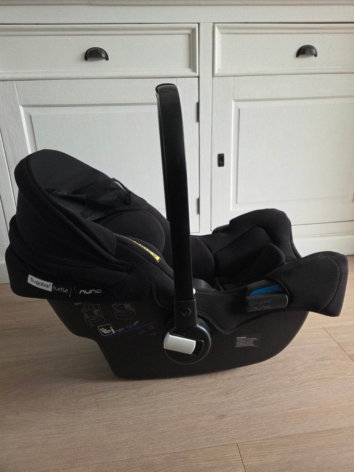 Bugaboo turtle air by nuna, Gebruikt, Isofix, 0 t/m 13 kg, Ophalen