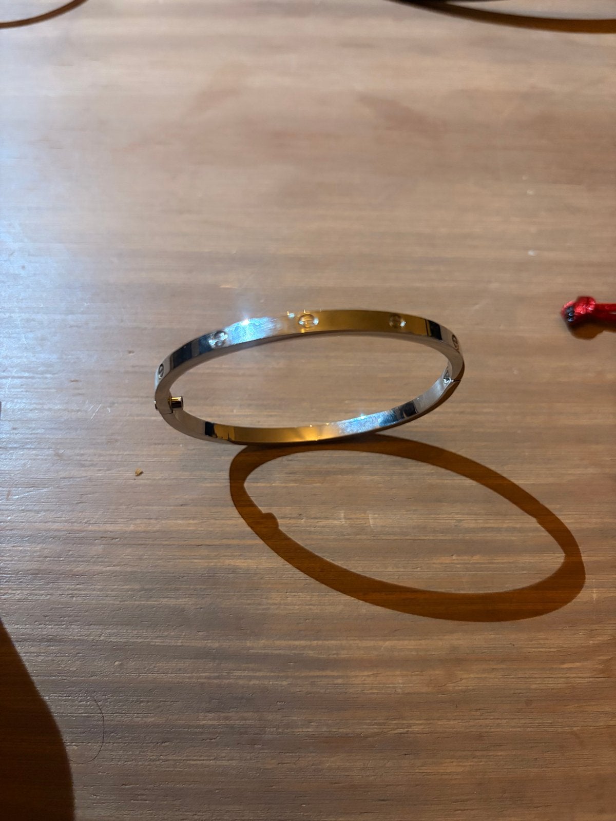 Cartier Love Armband Zilverkleurig met Schroevendraaier, Ophalen of Verzenden, Zo goed als nieuw, Zilver